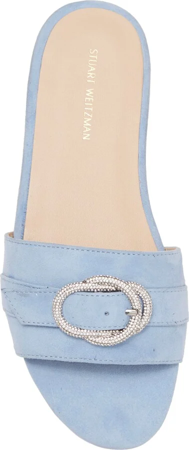 Crystal Buckle Slide Sandal - Image 9