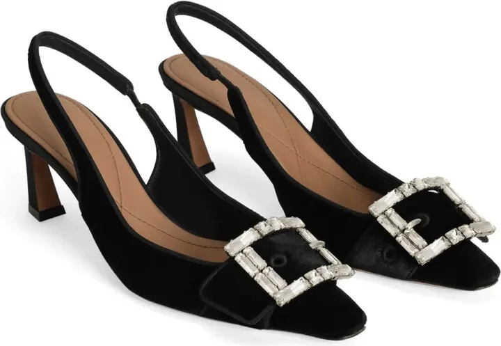 Crystal-Buckle Slingback Pumps - Image 2