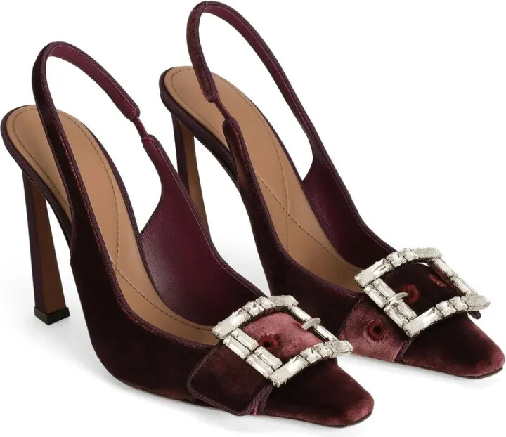 Crystal-Buckle Slingback Pumps - Image 2