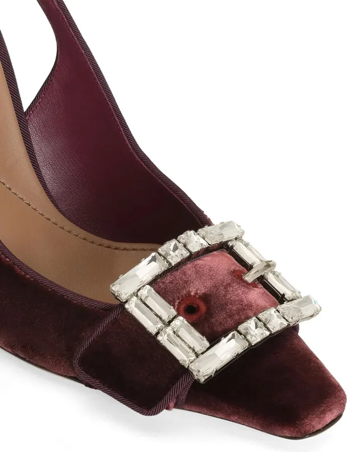 Crystal-Buckle Slingback Pumps - Image 4