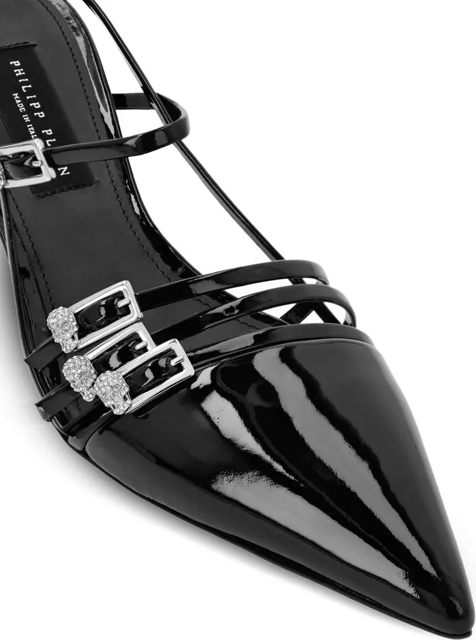 Crystal-Buckle Slingback Pumps - Image 3