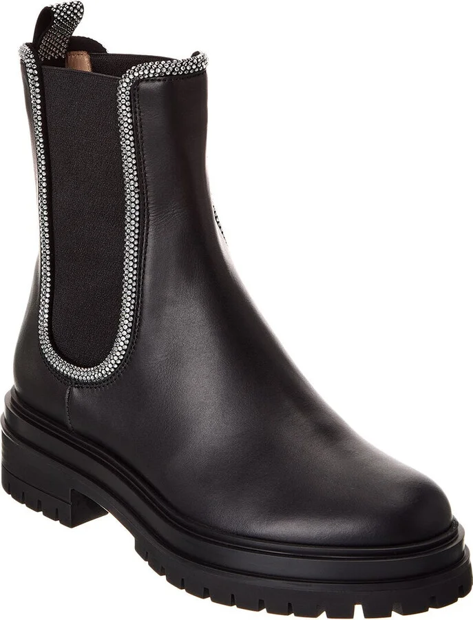 Crystal Chester Leather Boot