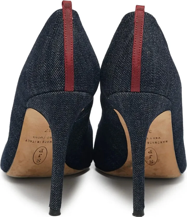 Crystal Denim Pumps - Image 3