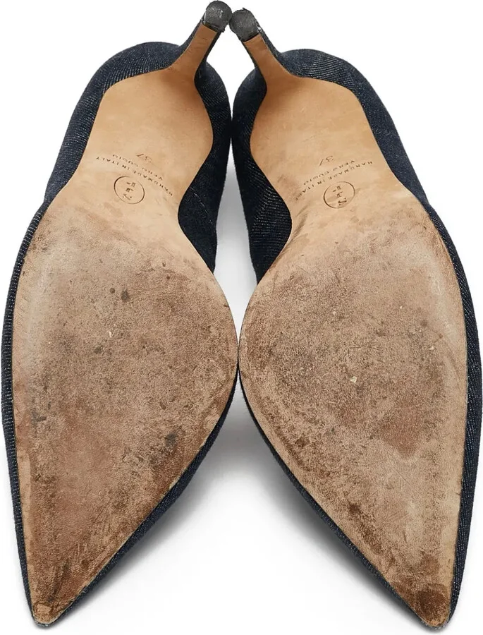 Crystal Denim Pumps - Image 4