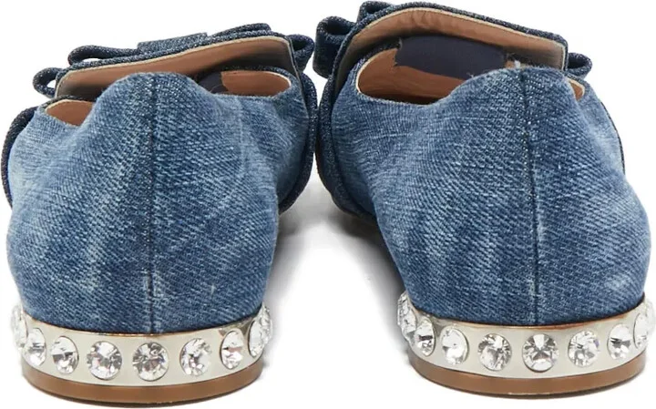Crystal Denim Slippers - Image 3