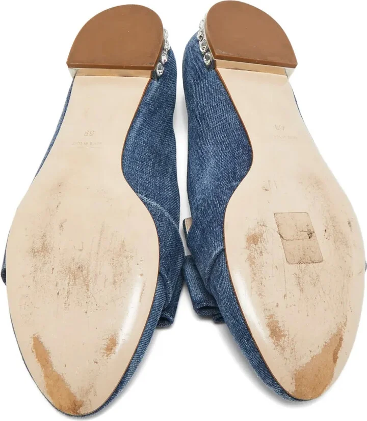 Crystal Denim Slippers - Image 4