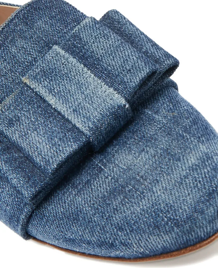 Crystal Denim Slippers - Image 5