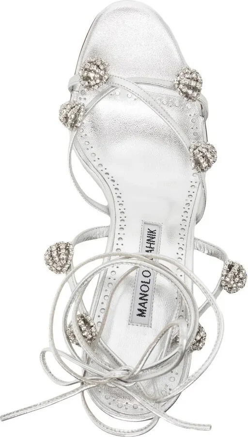 Crystal-Detail 90mm Sandals - Image 4
