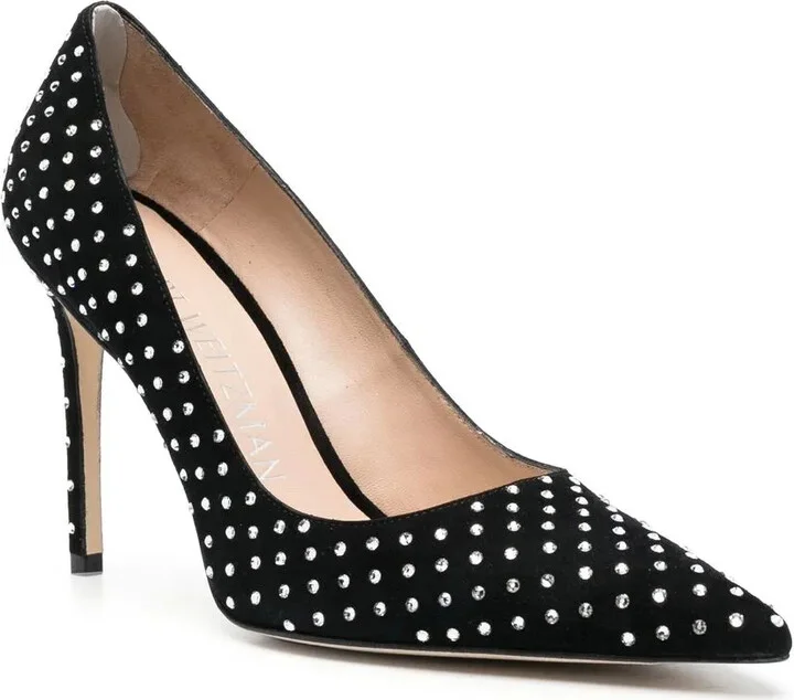 Crystal-Embellished 100mm Pumps - Image 2