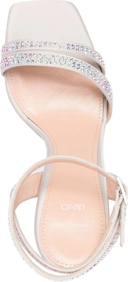 Crystal-Embellished 105mm Heel Sandals - Image 4