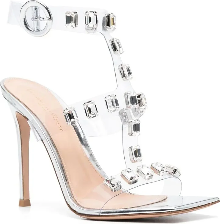 Crystal-Embellished 105mm Sandals - Image 2