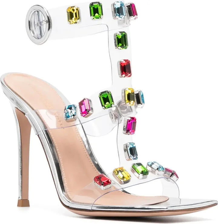 Crystal-Embellished 105mm Sandals - Image 2