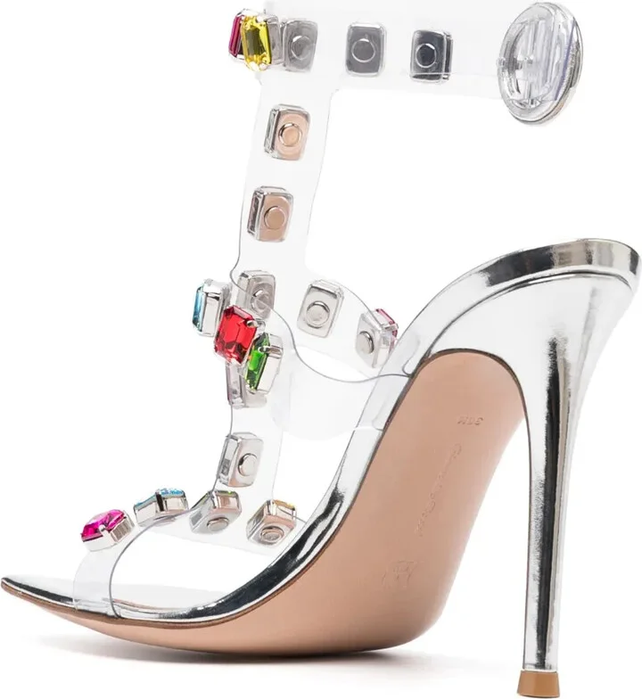 Crystal-Embellished 105mm Sandals - Image 3