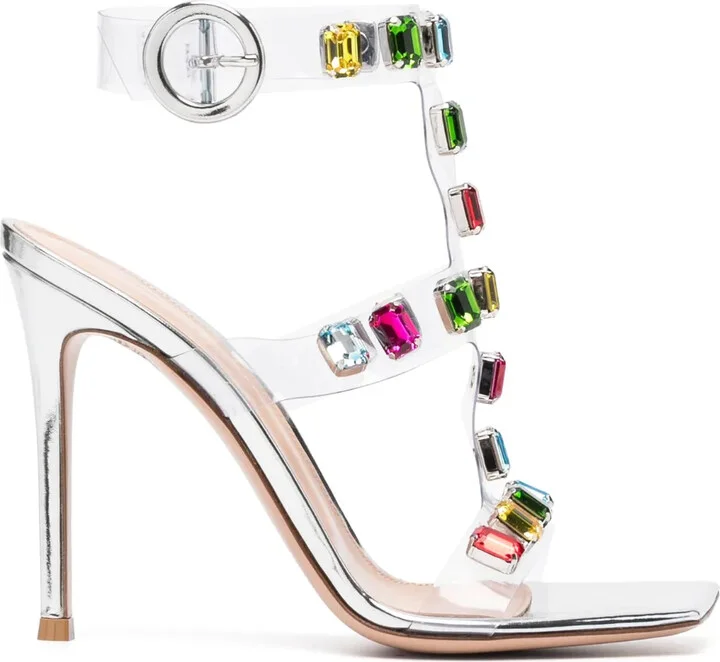 Crystal-Embellished 105mm Sandals