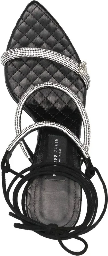 Crystal-Embellished 105mm Strappy Sandals - Image 4