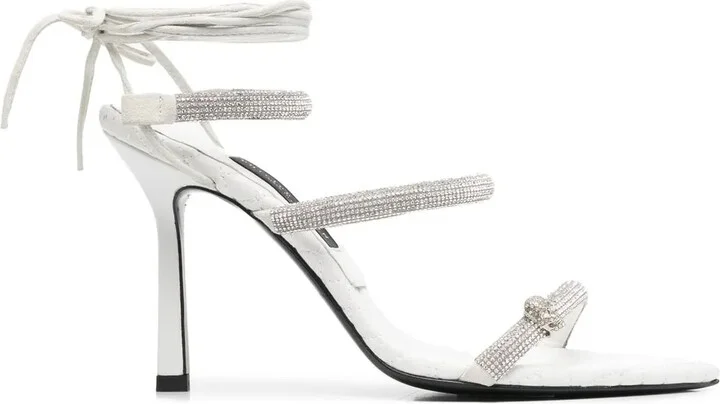 Crystal-Embellished 105mm Strappy Sandals