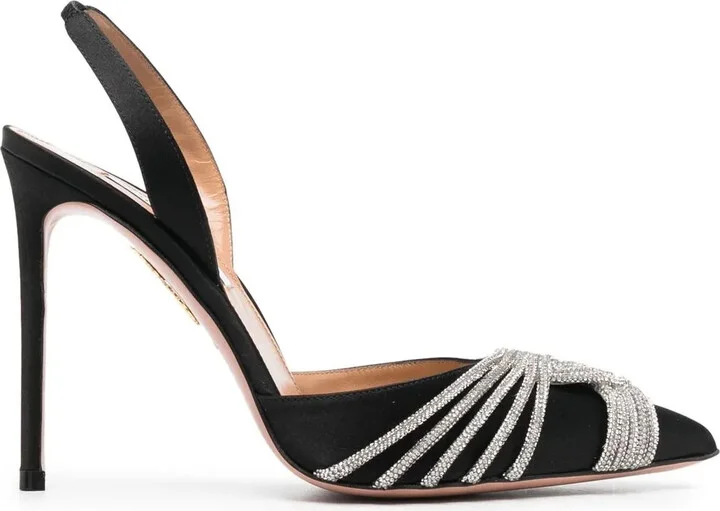 Crystal-Embellished 115mm Heeled Pumps