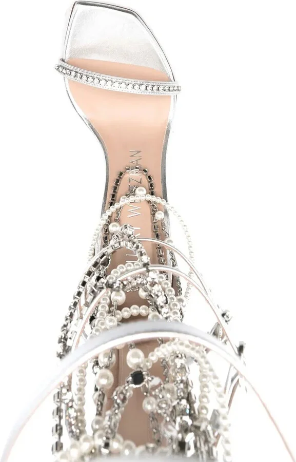 Crystal-Embellished 120mm Sandals - Image 4