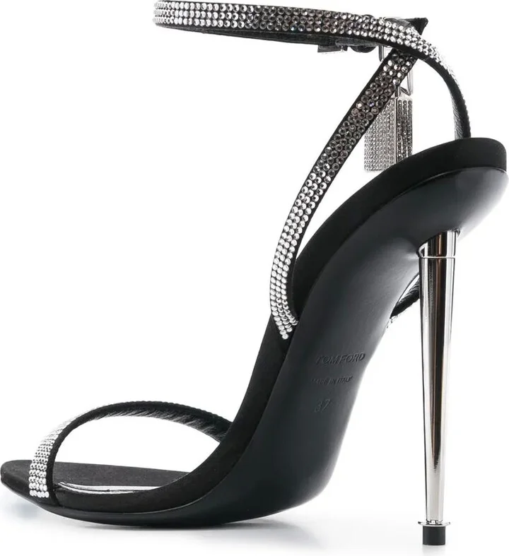 Crystal-Embellished 120mm Sandals - Image 3