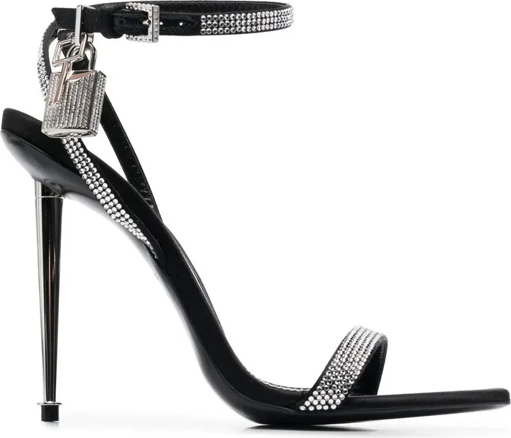 Crystal-Embellished 120mm Sandals