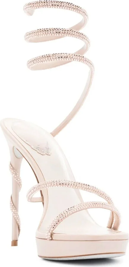 Crystal-Embellished 120mm Stiletto Sandals - Image 2