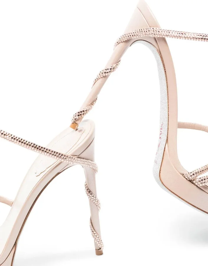 Crystal-Embellished 120mm Stiletto Sandals - Image 4