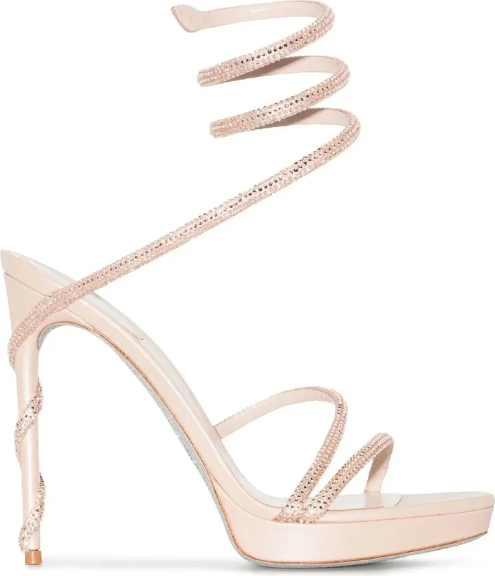 Crystal-Embellished 120mm Stiletto Sandals