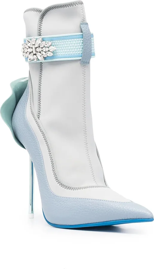 Crystal-Embellished Ankle Boots - Image 2