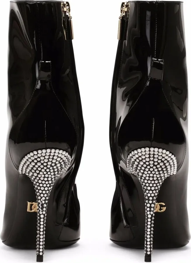 Crystal-Embellished Ankle Boots - Image 3