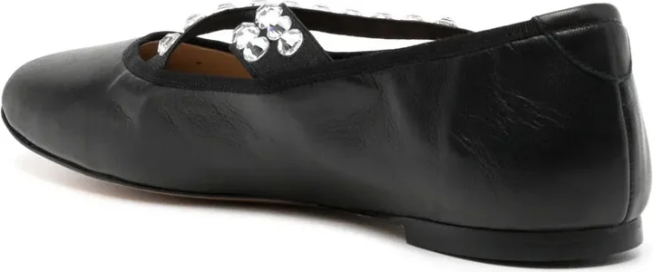 Crystal-Embellished Ballerina Shoes - Image 3
