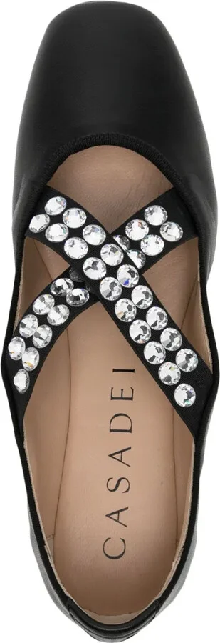 Crystal-Embellished Ballerina Shoes - Image 4