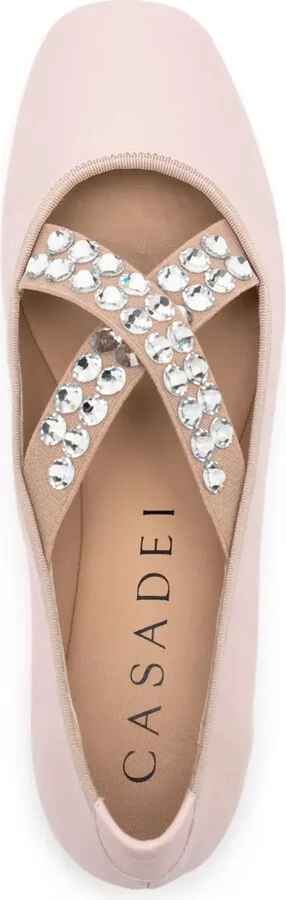 Crystal-Embellished Ballerina Shoes - Image 4