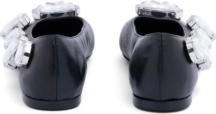 Crystal-Embellished Ballerina Shoes - Image 3