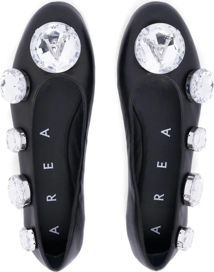 Crystal-Embellished Ballerina Shoes - Image 4