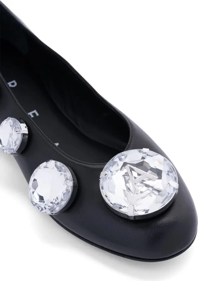 Crystal-Embellished Ballerina Shoes - Image 5
