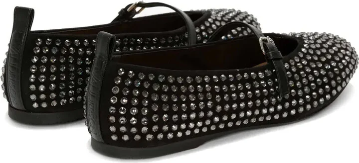 Crystal-Embellished Ballerina Shoes - Image 3