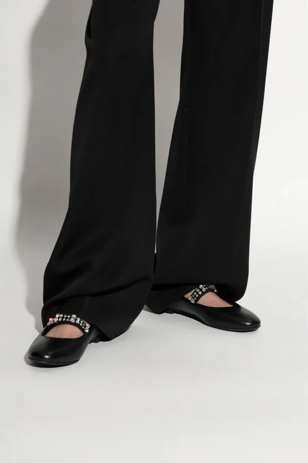 Crystal-Embellished Ballerina Shoes - Image 2
