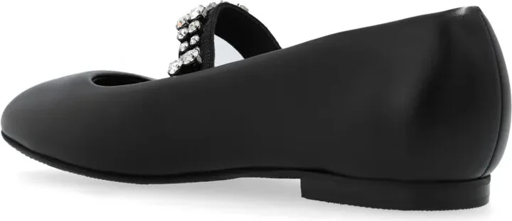 Crystal-Embellished Ballerina Shoes - Image 5