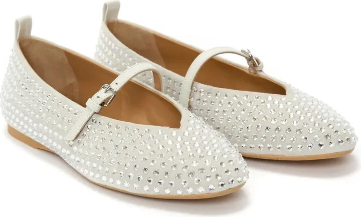 Crystal-Embellished Ballerina Shoes - Image 2
