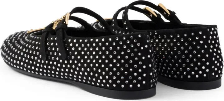 Crystal-Embellished Ballerina Shoes - Image 3