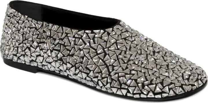 Crystal-Embellished Ballerina Shoes - Image 2