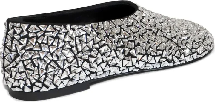 Crystal-Embellished Ballerina Shoes - Image 3