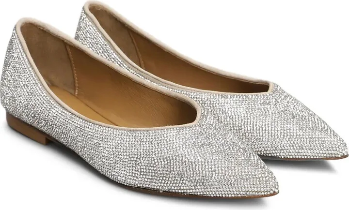 Crystal-Embellished Ballerina Shoes - Image 2