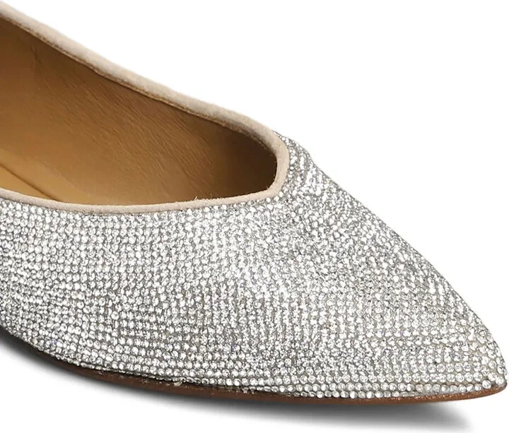 Crystal-Embellished Ballerina Shoes - Image 5