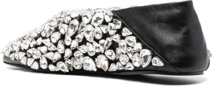 Crystal-Embellished Ballerina Shoes - Image 3