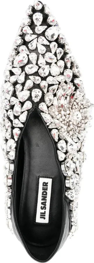 Crystal-Embellished Ballerina Shoes - Image 4