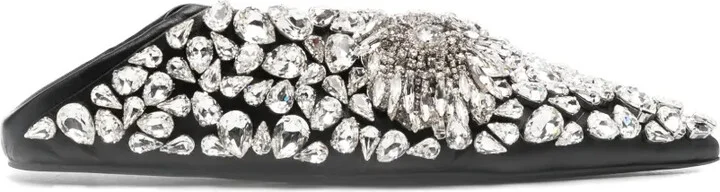 Crystal-Embellished Ballerina Shoes - Image 5