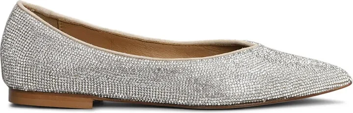 Crystal-Embellished Ballerina Shoes