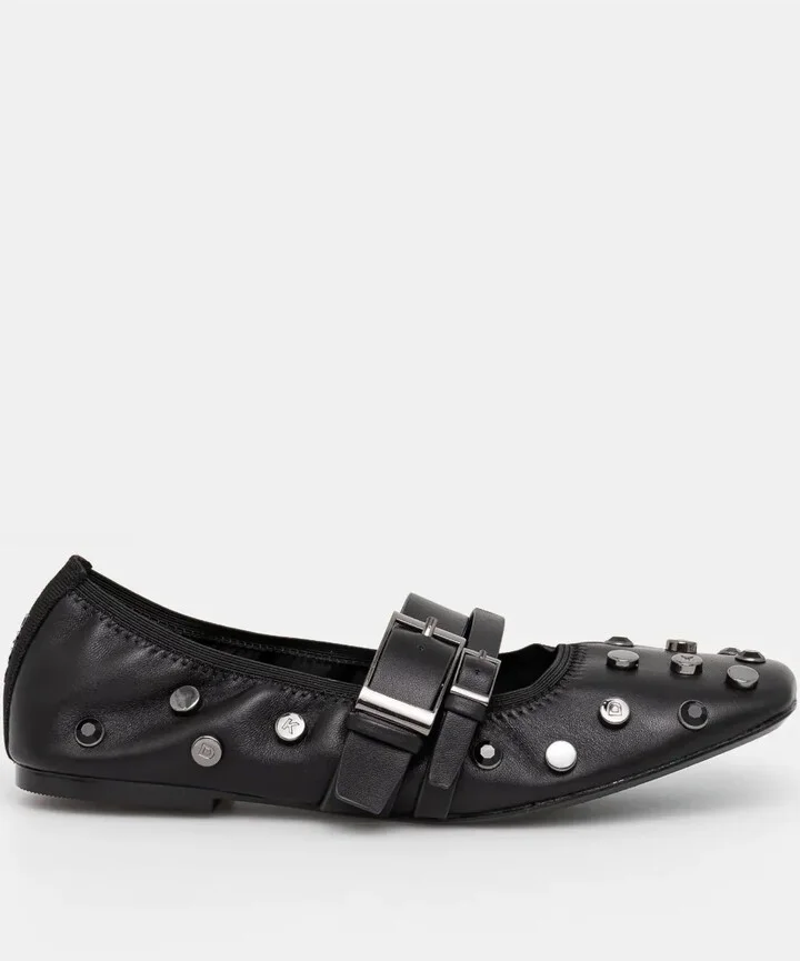 Crystal-Embellished Ballerina Shoes