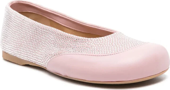 Crystal-Embellished Ballet Flats - Image 2